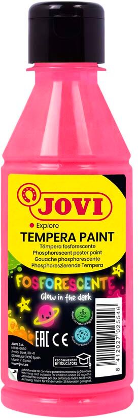 Jovi Témpera fosforescente  250ml rosa