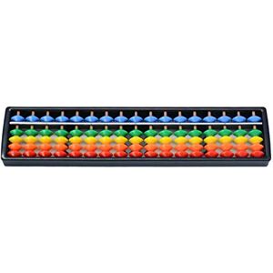 Ketamyy 5 Perles Angulaires Abacus Boulier en plastique Soroban Mathematique Chinois Japonais Outil de Calcul Traditionnel Abacus Mind Math pour Enfants 17 Chiffres - Publicité