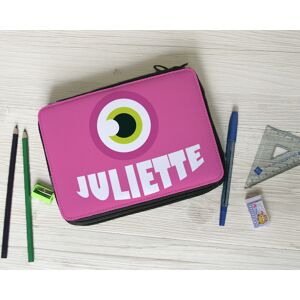 Cadeaux.com Trousse monstre rose avec fournitures