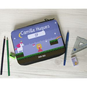 Cadeaux.com Trousse d'école avec fournitures - Collection Jeux Vidéo Retro - Version Fille - Publicité