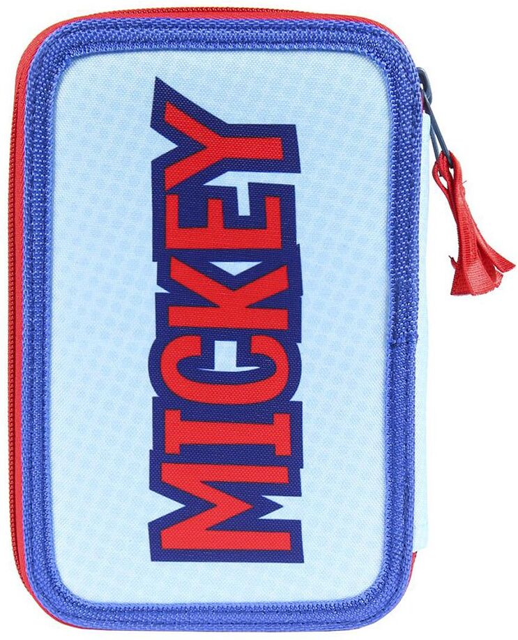 Cerda Group Giotto Premium Pvc Mickey Triple Filled Pencil Case Bleu Homme Bleu One Size male