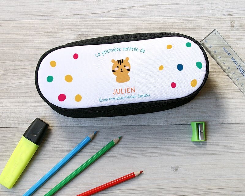 Cadeaux.com Trousse d'école personnalisable - Collection Animaux