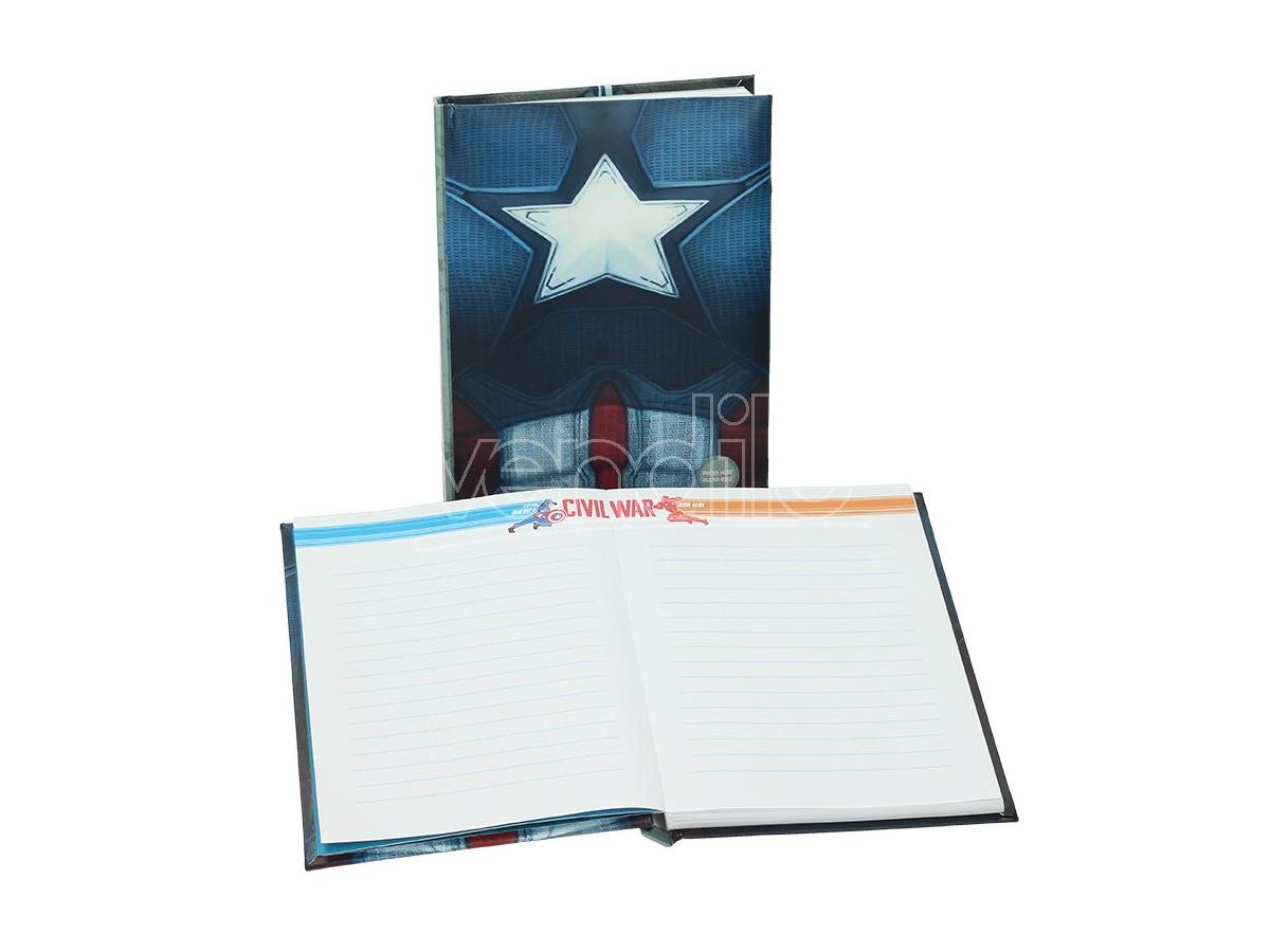 SD TOYS Captain America Cw Chest Notebk W/light Taccuino