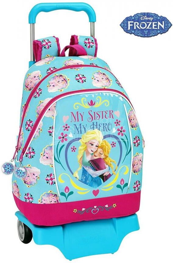 SAFTA Zaino Trolley Scuola Frozen Zaino Con Wheels (Big) 33x42x14 Cm