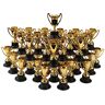 Tlily 40 stuks Golden Award Trophy Cups Plastic Gold Trofeeën Mini Awards en Trofeeën Kids Classroom School Rewards Sports