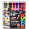 Set Markere UNI PC-3M 0. 9-1. 3 mm, 16 culori, Posca (M1482)