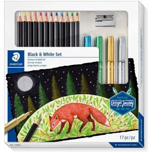 Staedtler Design Journey Black & White Metallic Drawing Set