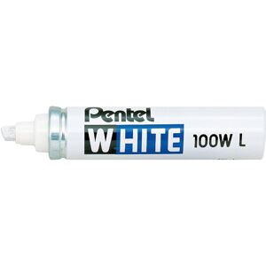 Pentel White Marker, Large Chisel tip, 1 Blister Card with 1 Marker