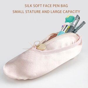 Household Craft Storage Bag Ballet Shoe Shape Zipper Closure Stain Portable Waterproof Large Capacity School Pencil Case Outdoor Stationery Cosmetic Storage