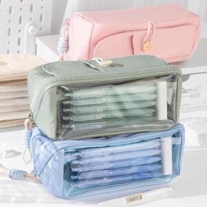 ychshuo Multi-functional Pencil Case Stain Resistant Stationery Storage Bag Fashion Pen Box  Boys and Girls