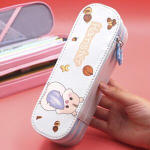 Stationeries Cute Cartoon Large Capacity Pencil Case Double Layer Stationery Storage Pouch