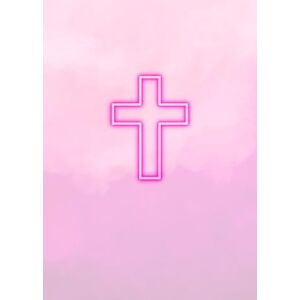 Christian Notebook - Neon Cross Pink Edition: 120 Pages - A Cool Colorful Design Journal