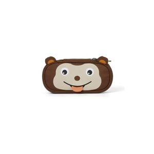 Affenzahn Children's Pencil Case with Animal Motif and Tongue, Monkey Tooth Brown, Standard Size, Modern