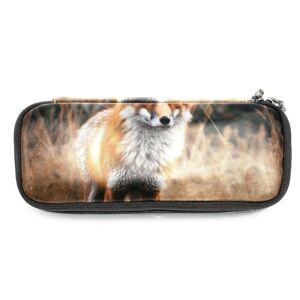 G0xm0kcqzjod VTGHDEEQ Pencil Case,Pencil Pouch Aesthetic,Animal Fox Red Forest,Pencil Bag