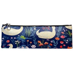 B71kq1blv8r YTYVAGT Pencil Case Pouch,Pencil Pouches,Colorful Floral Plant Swan,Pen Case