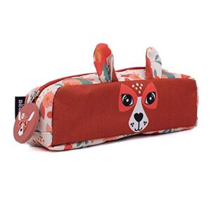 Les Déglingos Les Desglingos Simple Pencil Case • Mélimelos la Biiche Nursery School up to CP Boys and Girls Funny Animal Pencil Case from 3 Years Recycled Polyester