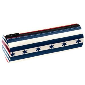 B7bx5zrqjeut VTGHDEEQ Pencil Case,Pencil Pouch Aesthetic,American Stars Red Blue Stripes,Pencil Bag