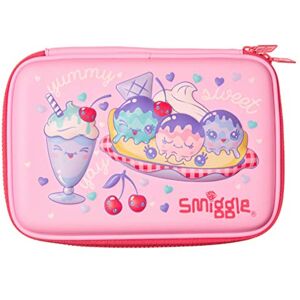 Smiggle Pencil Case Hardtop Single Compartment - Beyond (Cherry Pink Ice-Cream Sundae)