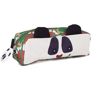 Les Déglingos Pencil Case for School, Simple Rototos Le Panda Nursery to CP Boys and Girls Funny Animal Pencil Case Ages 3 Years and Up Recycled Polyester