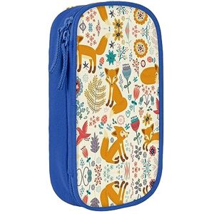 TyEdee Versatile Pencil Case,Big Capacity Pencil Pouch: an Organizer for School and Work Essentials-Cute Floral Animal Pattern