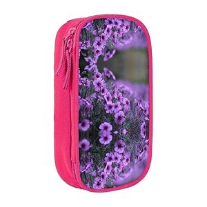 TyEdee Versatile Pencil Case,Big Capacity Pencil Pouch: an Organizer for School and Work Essentials-Lavender Bouquet