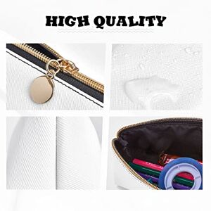 SATUSA High Heel Shoes Print Triangular Pu Leather Pencil Case-School Stationery Makeup Bag,Teenagers Pencil Pouch