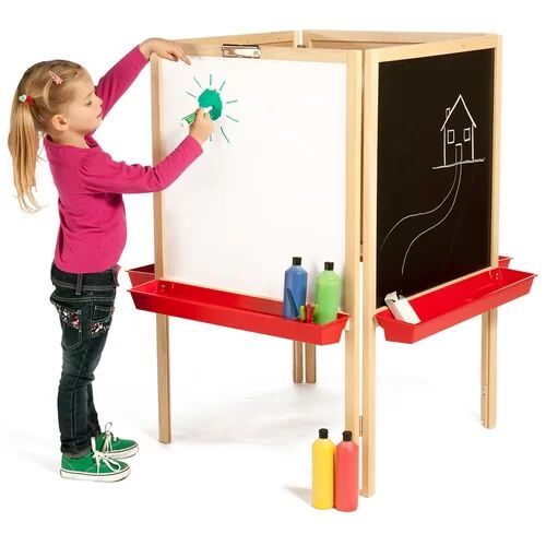 Symple Stuff Ilkeston Marker Tray Board Easel Symple Stuff  - Size: 45.72cm H x 66.04cm W x 1.91cm D