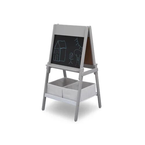 Harriet Bee Benjamin Double-sided Board Easel with Tray Harriet Bee Colour: Grey  - Size: 1000mm H x 600mm W x 30mm D