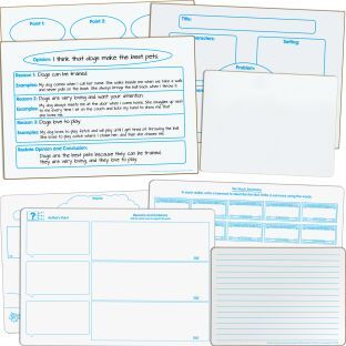 Really Good Stuff ELA Small Group Dry Erase Board Kit  Intermediate  1 multi item kit by Really Good Stuff LLC