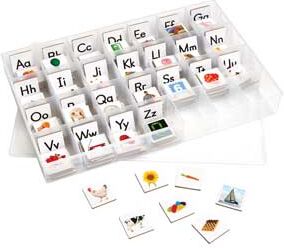 EZread Magnetic Photo Tiles Beginning Letter Sounds Kit  1 Storage Case 175 Letter Photo Tiles by Really Good Stuff LLC