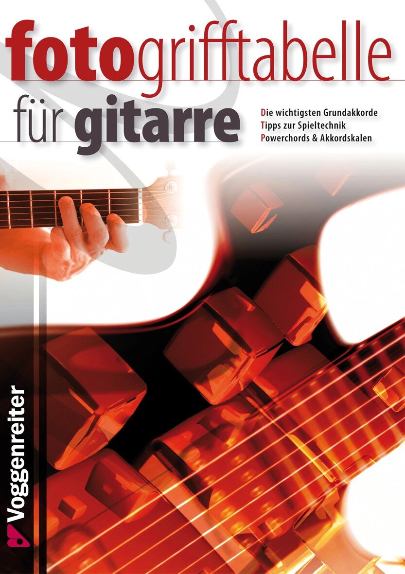 Voggenreiter Foto-Grifftabelle für Gitarre