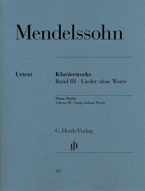 Henle Lieder ohne Worte op.109, Klavier