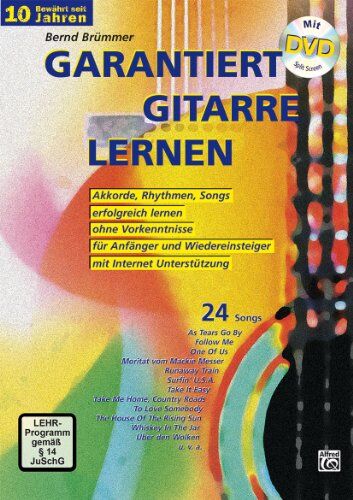 Bernd Brümmer - Garantiert Gitarre lernen (mit DVD) - Bewährt seit 10 Jahren!: Mit DVD und Internet Unterstützung. Akkorde, Rhythmen, Songs erfolgreich lernen ohne ... Wiedereinsteiger mit Internet Unterstützung - Preis vom 23.02.2022 05:58:24 h