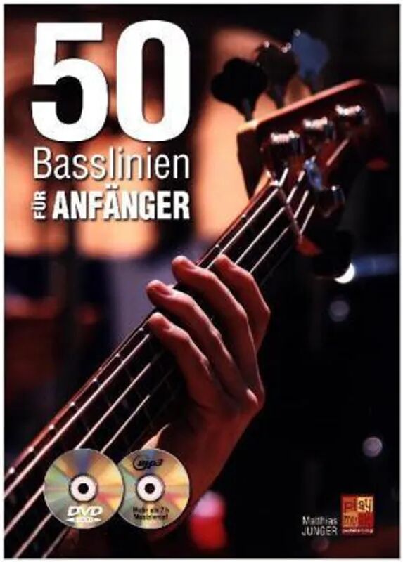 Bosworth Musikverlag 50 Basslinien für Anfänger - Bass Gitarre (Buch/CD/DVD)