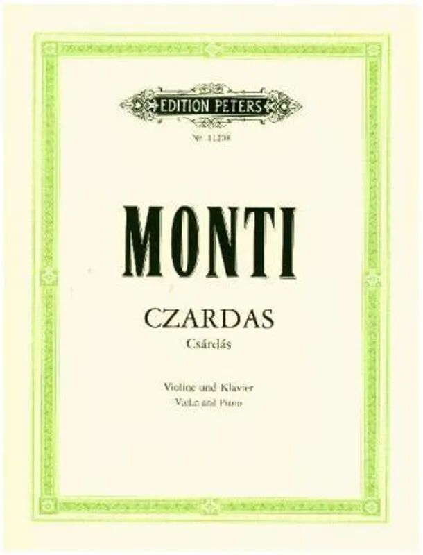 Edition Peters Czardas (Csárdás) (Vittorio Monti 1868-1922)