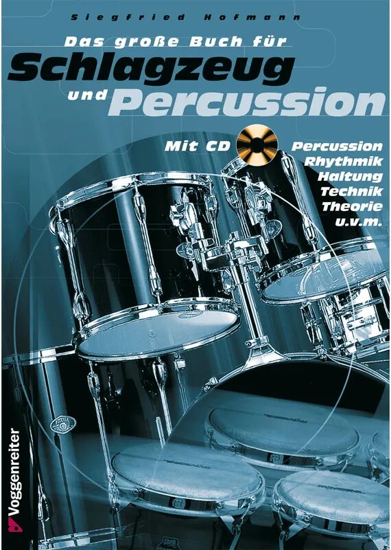 Voggenreiter Das große Buch für Schlagzeug und Percussion, m. Audio-CD