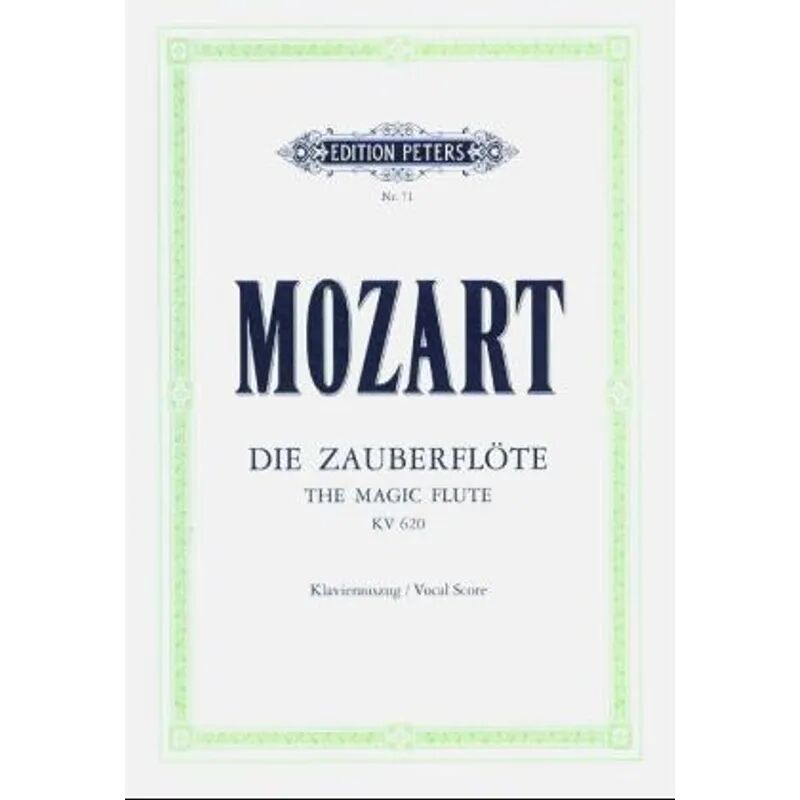 Edition Peters Die Zauberflöte, KV 620, Klavierauszug