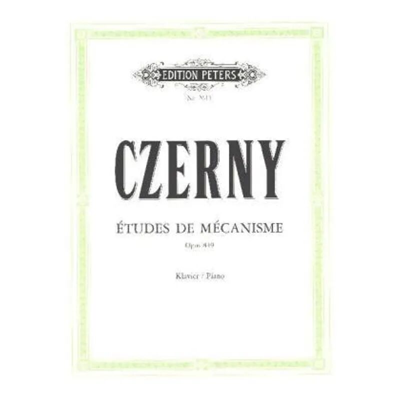 Edition Peters Études de Mécanisme op. 849, für Klavier