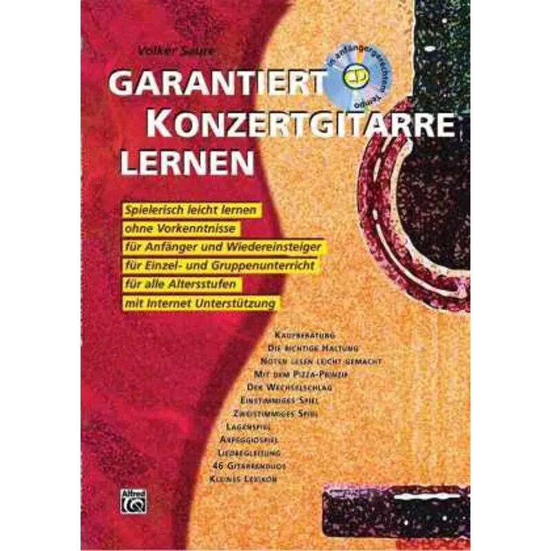 Alfred Music Publishing Garantiert Konzertgitarre lernen, m. Audio-CD