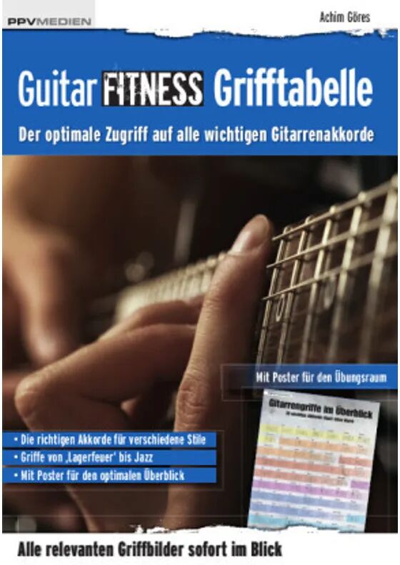 PPV Medien Guitar Fitness Grifftabelle, m. 1 Beilage