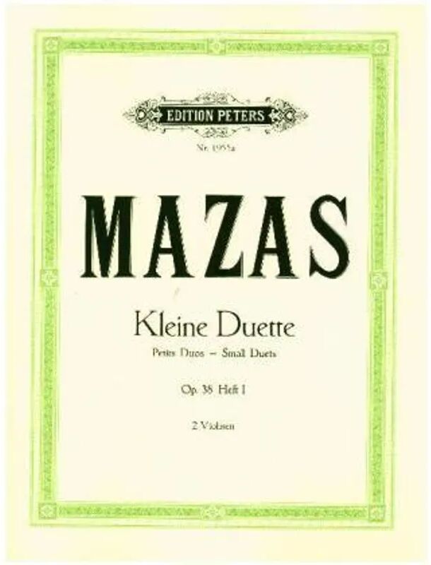 Edition Peters Kleine Duette op. 38 (Band 1, Duett Nr. 1 - Duett Nr. 6)