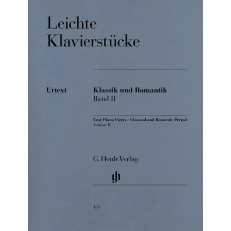 Henle Leichte Klavierstücke - Klassik und Romantik, Band II