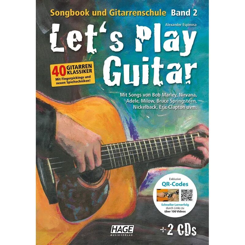 Hage Musikverlag Let's Play Guitar Band 2 (mit 2 CDs und QR-Codes)