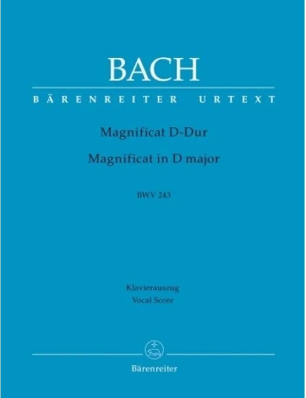 Bärenreiter Magnificat D-Dur BWV 243, Klavierauszug