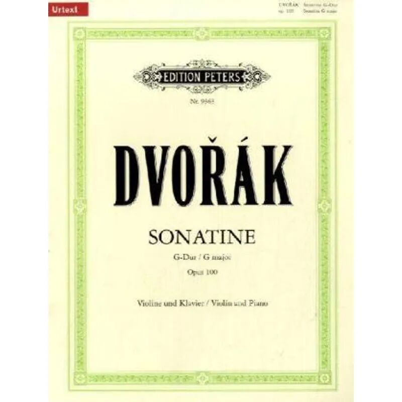 Edition Peters Sonatine G-Dur op.100, Violine und Klavier
