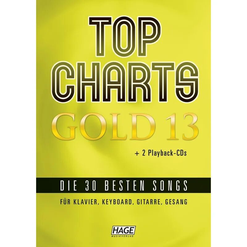 Hage Musikverlag Top Charts Gold, m. 2 Audio-CDs