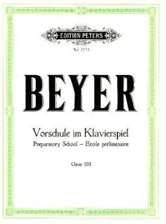 Edition Peters Vorschule im Klavierspiel op. 101