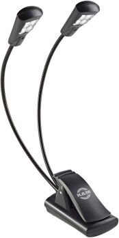 König & Meyer K&M 12245 Double4 FlexLight LED Notenpultleuchte, schwarz