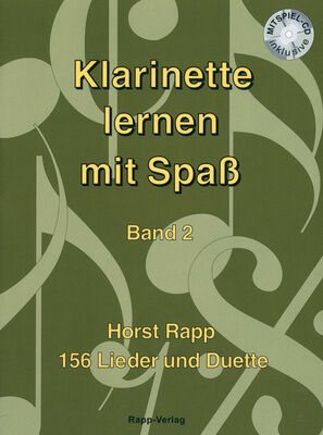 Horst Rapp Verlag Klarinette lernen mit Spaß 2