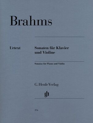 Henle Verlag Brahms Sonaten für Klavier und